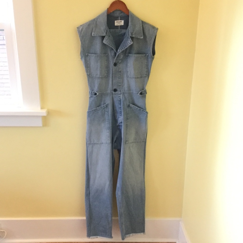 FRAME DENIM Utility Jumpsuit, Sz M
